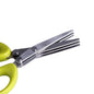 Versatile Stainless Steel Kitchen Scissors - 3/5 Layer Pepper, Scallion, and Laver Cutter Tool