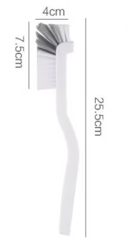 Japanese Style Sink Brush Cleaning Cup Brush with Long Handle Elbow Design Tail Hole Wall Hanging Crevice Cleaning Accessories
