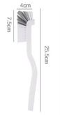Japanese Style Sink Brush Cleaning Cup Brush with Long Handle Elbow Design Tail Hole Wall Hanging Crevice Cleaning Accessories